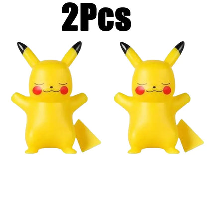 10 Piece Pokemon Night Light Set: Pikachu, Gengar, Charizard, Psyduck, Squirtle - Soft Glowing Bedside Lamps for Kids