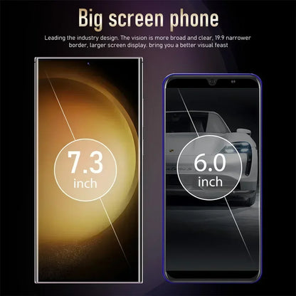 New S24 Ultra 7.3" HD Smartphone - Global Version, 4G/5G, Dual SIM, Android 14, 7800mAh Mobile Phone