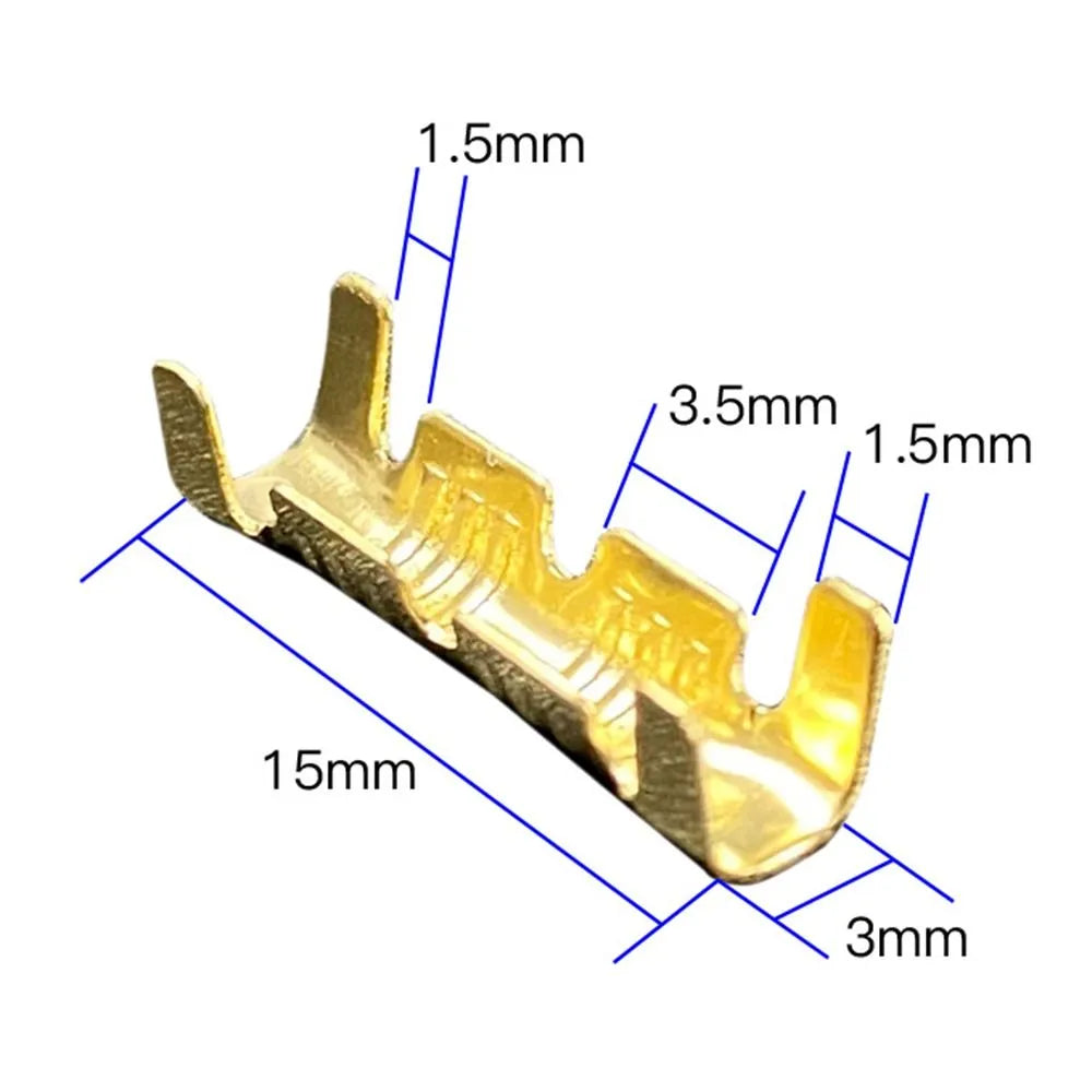 453 U-Shaped Cold Inserts Connectors: Small Teeth Fascia Terminals - 50/100/200Pcs, 0.3-1.5mm 2 Wiring Tab, Cold Terminal Line