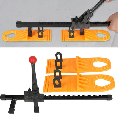 Paintless Dent Removal Tool - Bodywork Repair Kit with Car Dent Puller, 2 Pcs Glue Pulling Tabs, Manual Expander, Orange Color