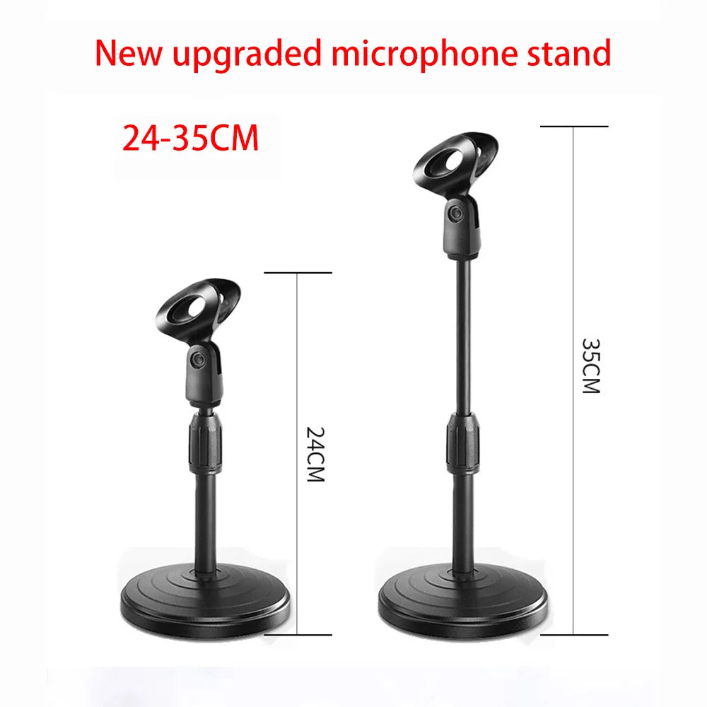 1/2/5pcs Microphone Retractable Desktop Stand - Disc Microphone Stand for Live Streaming, Desktop Clip