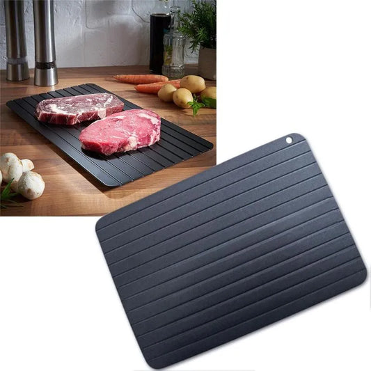 Fast Defrost Tray: Aluminum Alloy Thaw Master for Quick Defrosting of Food, Meat, and Fruit