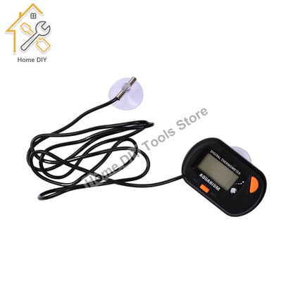 Digital Aquarium Fish Tank Thermometer - Temperature Sensor Meter Tester with Suction Cup, Measurement Range: -50°C to 70°C