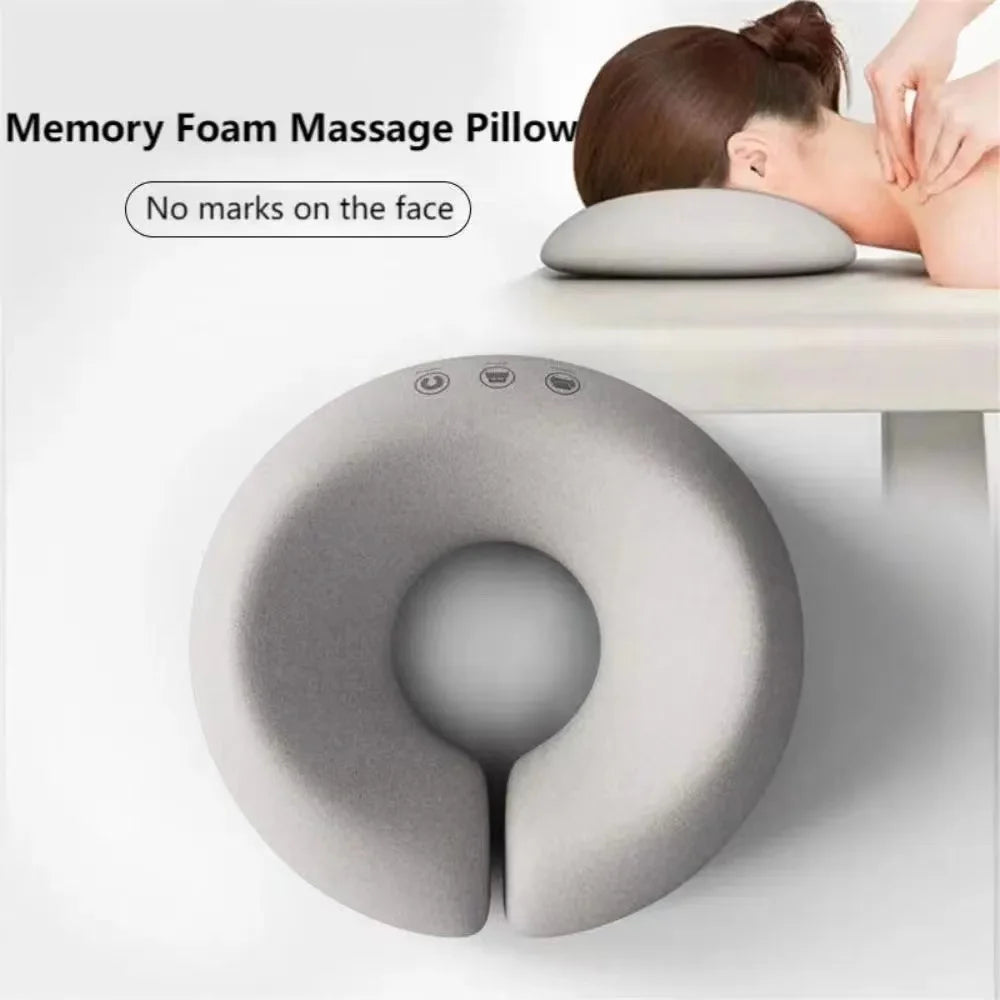 Soft Memory Foam Face Relax Massage Headrest - U Shape Cushion for SPA Beauty Salon - Comfortable Head Cradle Pad