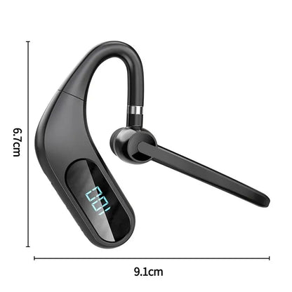 Clear Sound Quality: Kj12 Bluetooth Headset with Digital Power Display - Long Battery Life, Business In-Ear Comfort