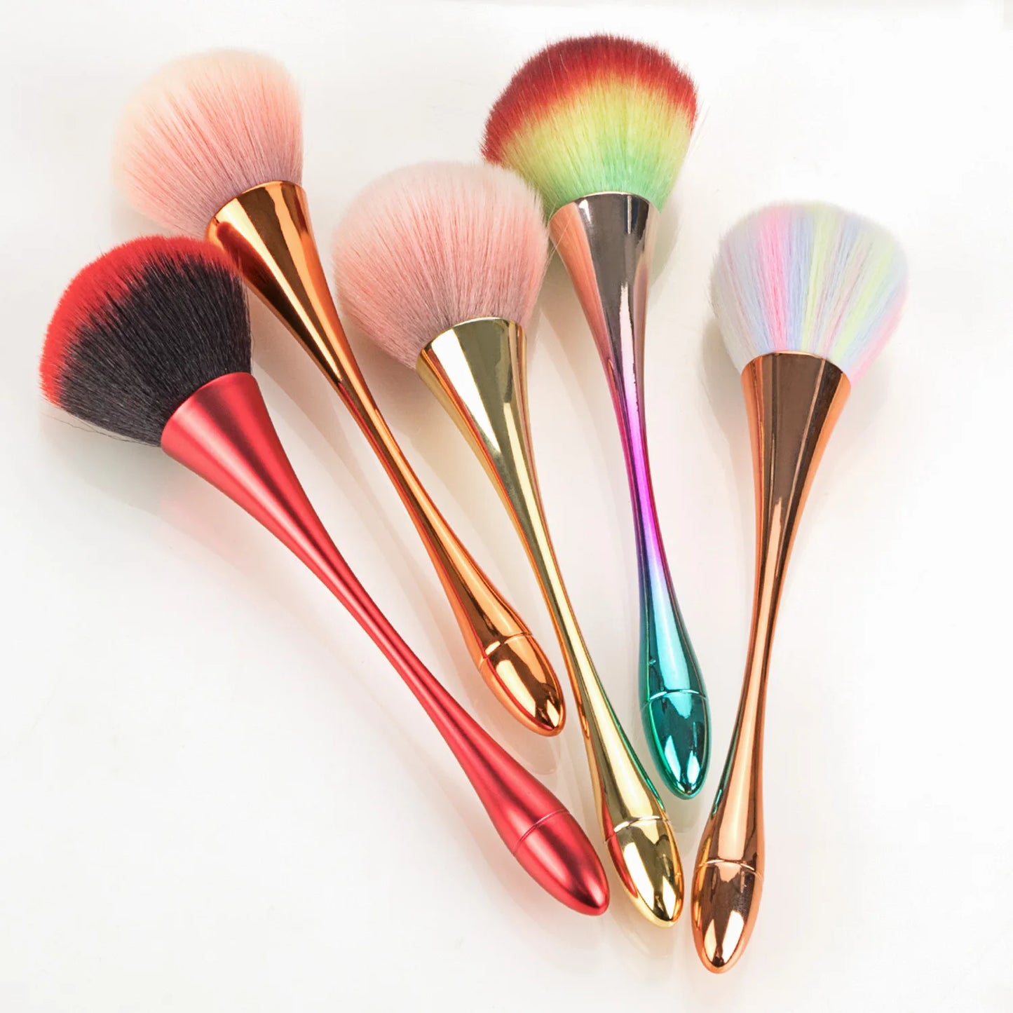 Rose Gold Powder Blush Brush - Professional Large Cosmetic Face Contouring Makeup Tool