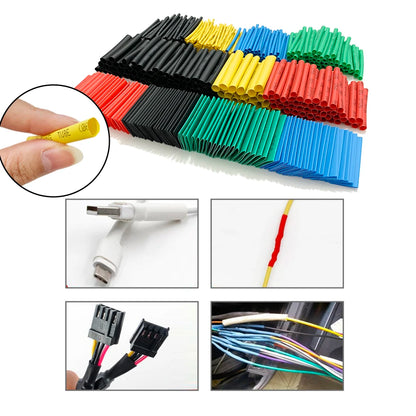 Colorful Insulated Heat Shrink Tubing Kit - 800/530/280/127pcs Heat Shrinkable Tubing Box for DIY - Waterproof and Durable