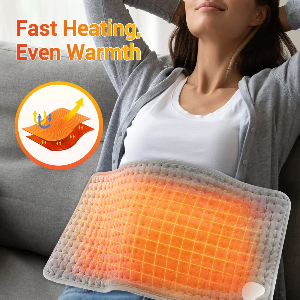 Electric Heating Waist Belt - Adjustable Temperature Control Thermal Pad for Back and Hand Warming, Ideal for Office and Home