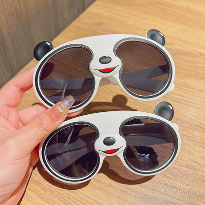 Cartoon Panda Shaped Sunglasses for Children - Polarized Sun Glasses for Boys and Girls - Kids UV Protection Eyewear with UV400 - Gafas De Sol Mujer Gift