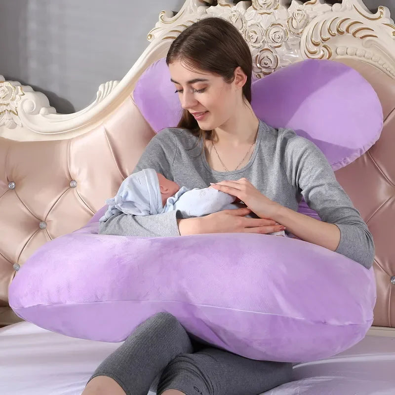 120x70cm Pregnancy Pillow | Soft Maternity Support Cushion for Pregnant Women | Breastfeeding and Sleep Comfort