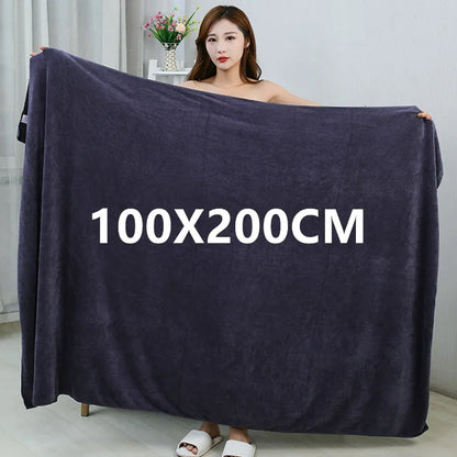 Thickened Large Microfiber Bath Towel – Super Absorbent and Quick-Drying Multi-Purpose Towel