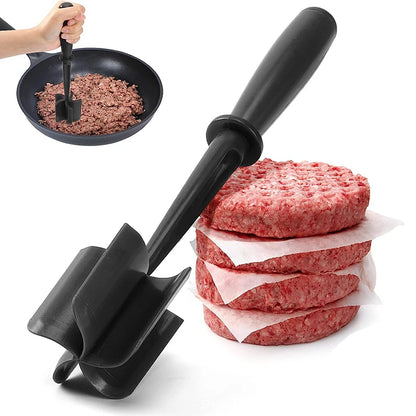 Kitchen Meat Chopper | Ground Beef Masher Mixing Tool | Grinding and Pounding Spatula | Meat Scraper for Mincing Meat