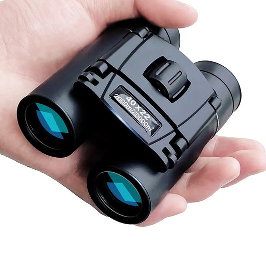 HD Powerful Binoculars: 40x22 Folding Mini Telescope for Long Range Viewing - BAK4 FMC Optics, Ideal for Hunting, Sports, Outdoor Activities