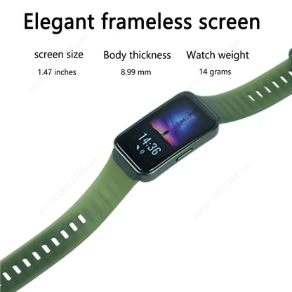 New Original HUAWEI Band 8 Smart Band: All-Day Blood Oxygen Monitoring, 1.47'' AMOLED Screen, Heart Rate Smartband with 2 Weeks Battery Life