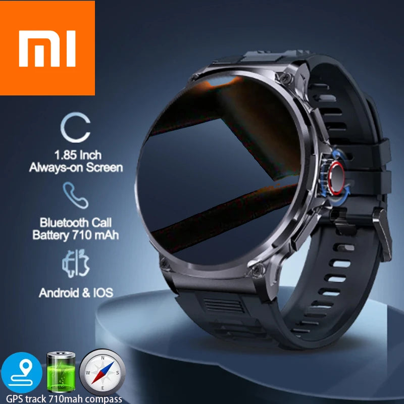 Xiaomi 1.85-Inch Ultra HD Smartwatch - GPS Tracking, HD Bluetooth Call, 710mAh Battery, 400+ Dials | Compatible with Huawei