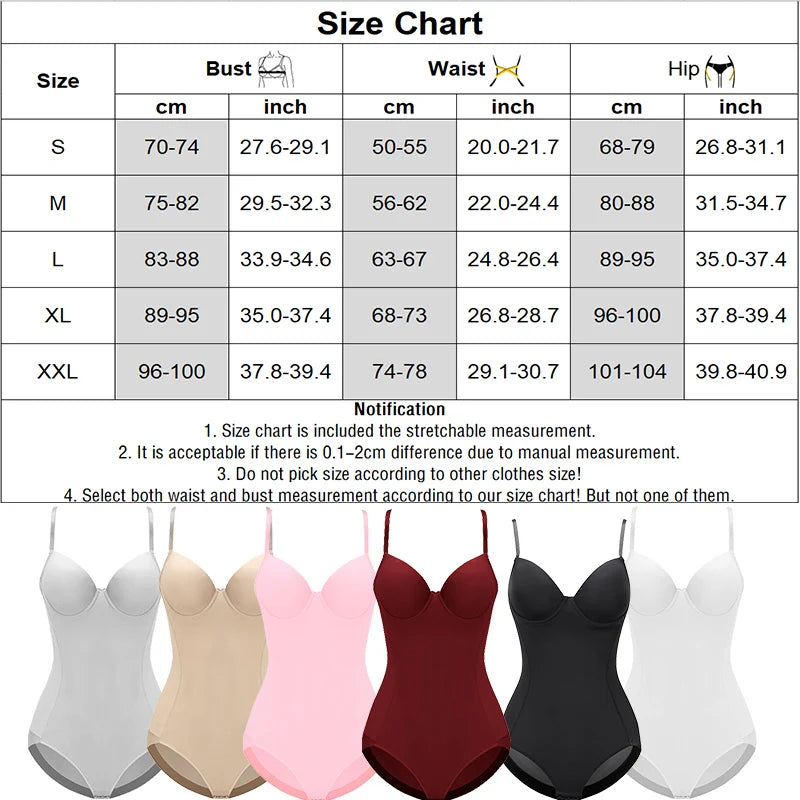 Sexy Black Shapewear Bodysuits: Slimming Body Shaper Lingerie with Trimmer Modeling Strap for Women