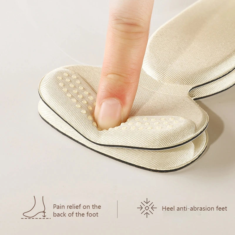 T-Shaped Sponge Heel Stickers - Shoe Cushion Protectors for High Heels - Inserts, Pads, Adjusters for Women's Shoes