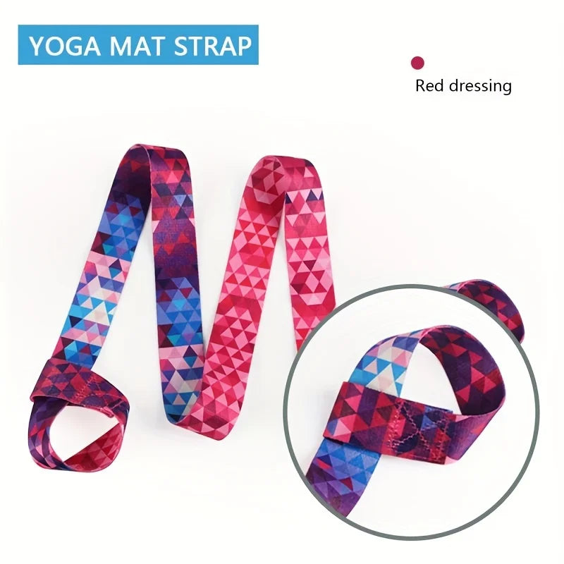 Adjustable Yoga Mat Strap – Sports Stretch Strap with Shoulder Straps for Yoga Mat Storage and Carrying