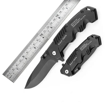 High Hardness Folding Tactical Survival Knife - Outdoor Self-Defense EDC Tool for Camping & Hunting