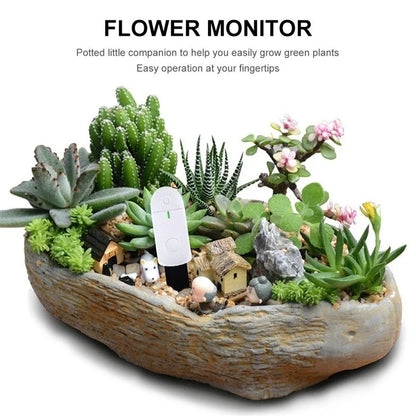 Portable Soil Moisture Sensor: Monitor Plants with Flower Hygrometer - Garden Care Planting Humidity Meter