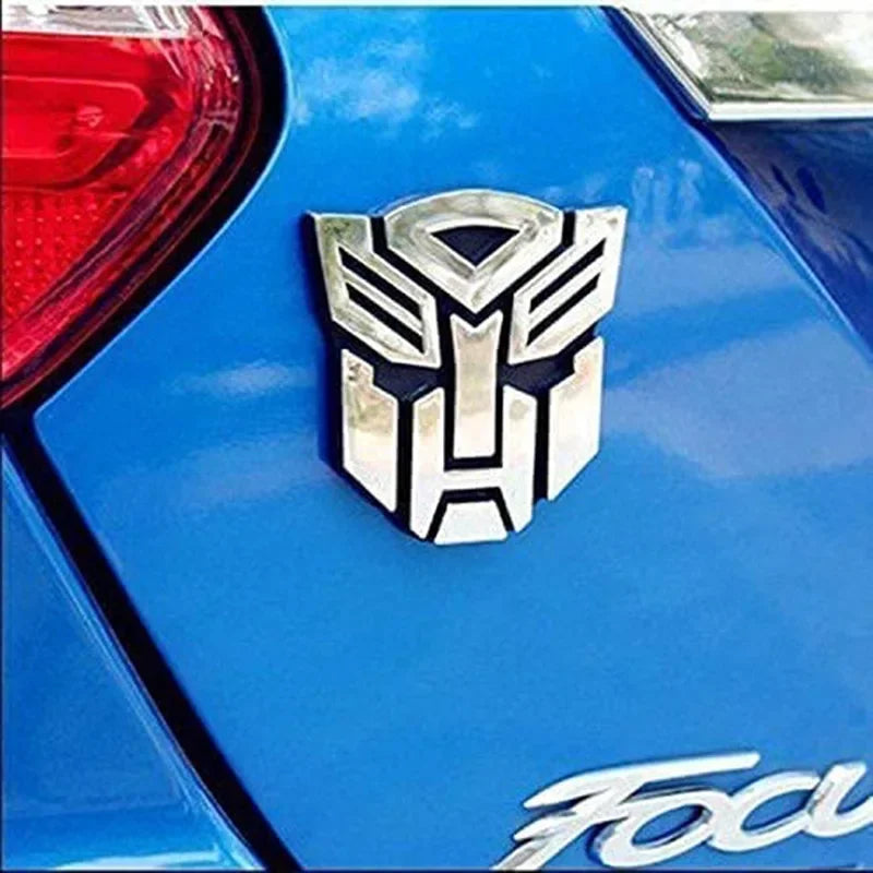 3D Transformer Car Stickers - Decepticon and Autobot Emblem Tail Decals for Car and Motorcycle Styling