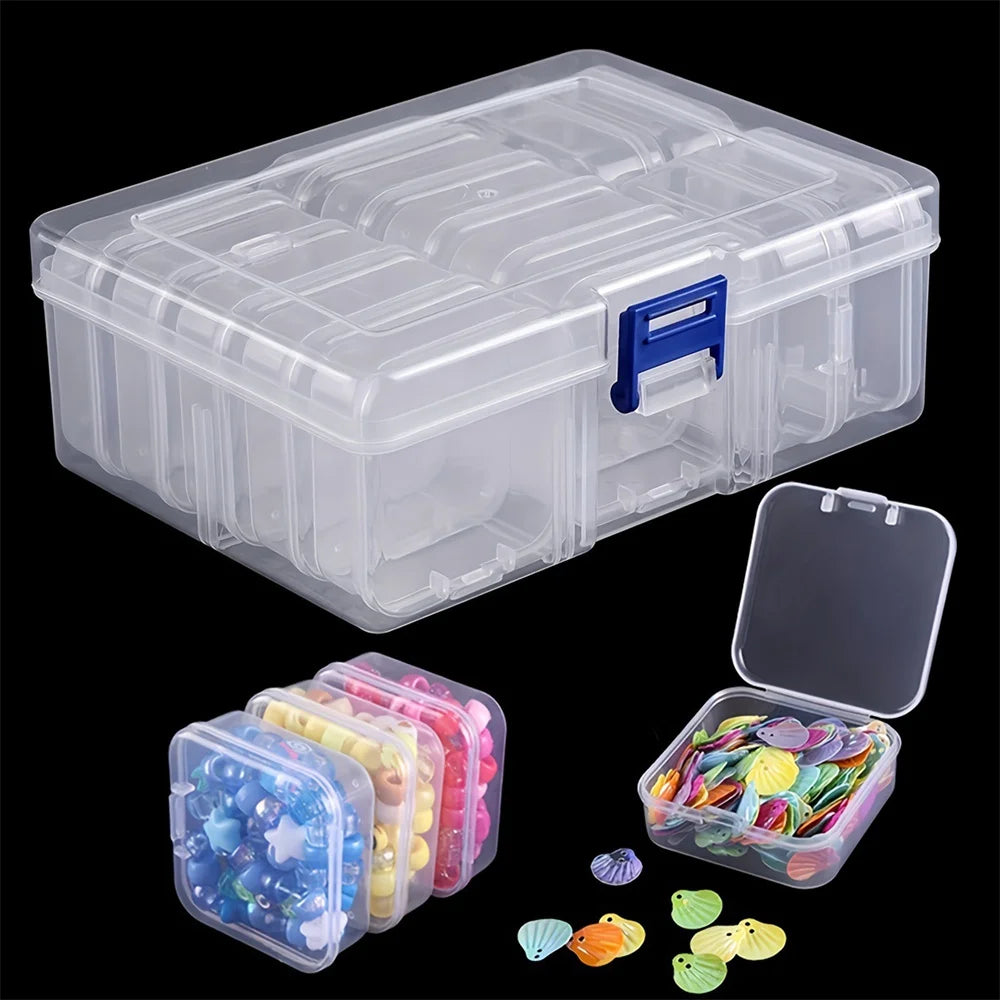 Diamond Painting Embroidery Storage Box: Multifunctional Container for Nail Art, Jewelry, and Rhinestone Mosaic - DIY Craft Organizer