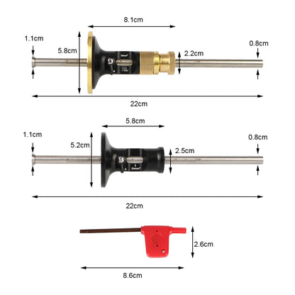 European Style Blade Scribing Tool - High Precision Woodworking Scriber for Carpentry, Parallel Line Marking Gauge