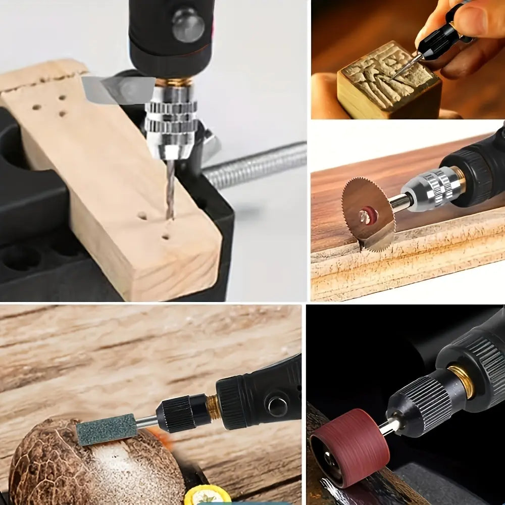 Cordless Rotary Tool Kit - USB Woodworking Engraving Pen DIY for Jewelry Metal Glass, Mini Wireless Drill