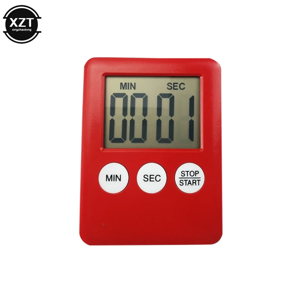 Magnetic Kitchen Timer - Digital LCD Countdown and Up Timer with Loud Alarm, Cooking and Baking Clock, Sleep Timer