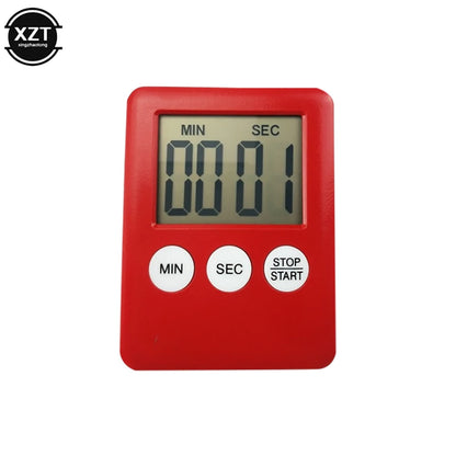 Magnetic Kitchen Timer - Digital LCD Countdown and Up Timer with Loud Alarm, Cooking and Baking Clock, Sleep Timer