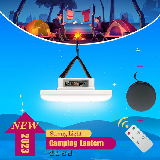 Remote Control Rechargeable LED Magnet Camping Lantern: Powerful Portable Flashlight - Fishing Light, Floodlight Tent Lamp