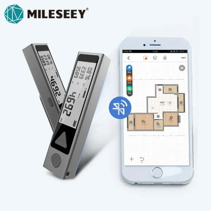 Mileseey Mini Bluetooth Laser Distance Meter – Handheld Laser Measuring Tape, Trena, Laser Ruler for Precise Measurement