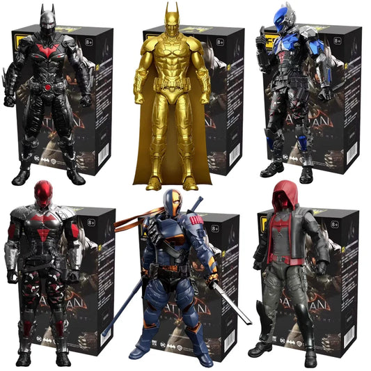 DC Originals Justice League Figure – Batman: Arkham Knight, Deathstroke, Red Hood Anime Figures Collection Models, Toys, Gift