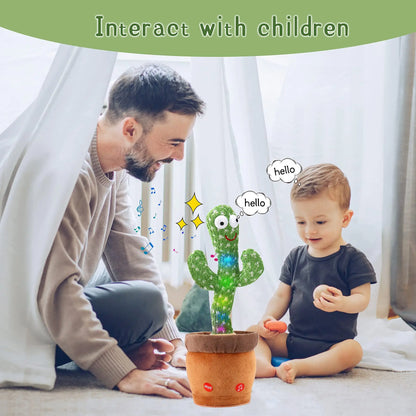 Dancing Cactus Repeat Talking Toy: Interactive Plush with Singing & Recording Features