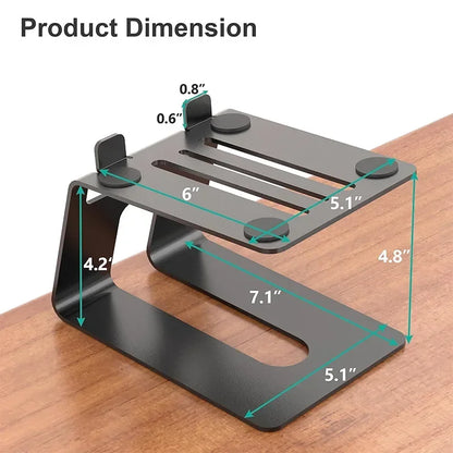 Pair of Stable Bookshelf Speaker Stands - Desk Speaker Stands for Enhanced Sound and Stability