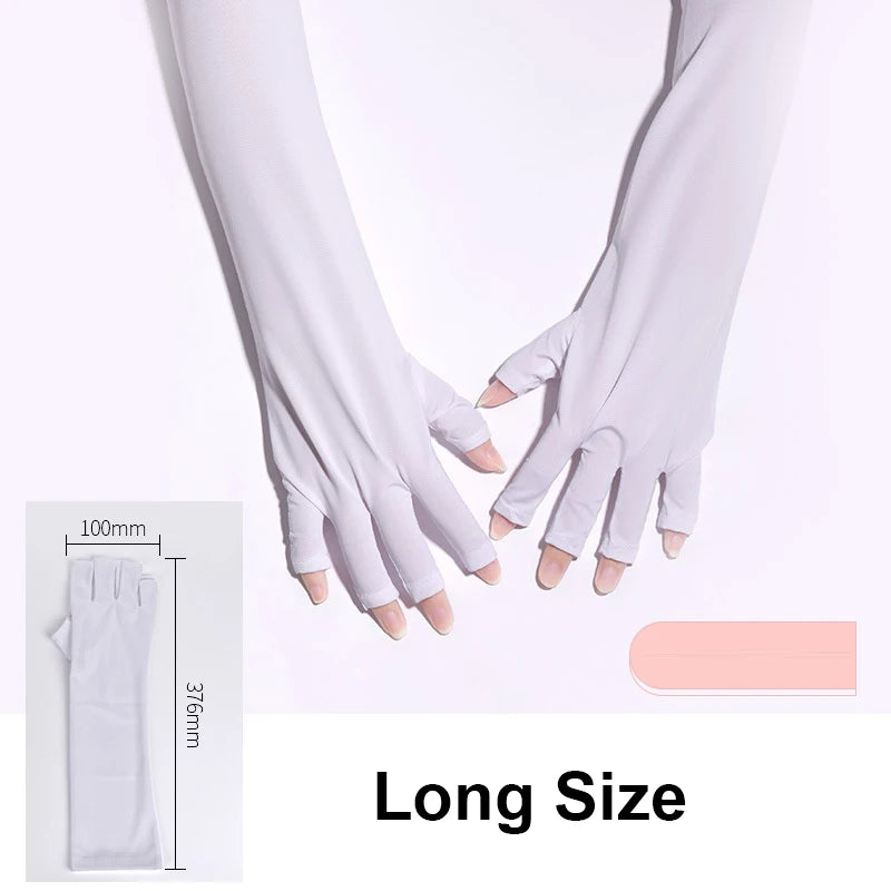 2pcs UV Protection Gloves - Anti-Nails Radiation Proof Glove for UV Light Lamp Dryer, Manicure Nail Tool Hand Protector