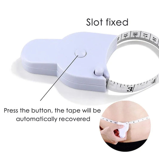 Automatic Telescopic Body Measuring Tape - Sewing Ruler Centimeter Meter - White Tools for Accurate Measurement