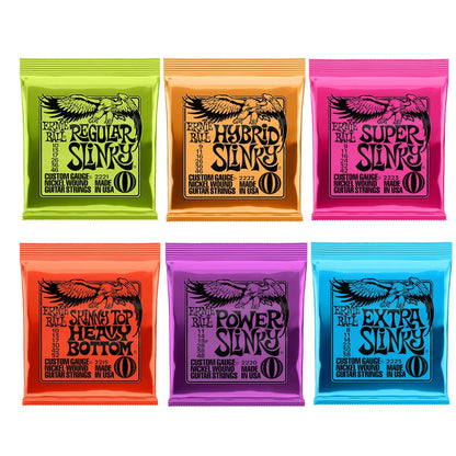 Ernie Ball Electric Guitar Strings - 2215/2220/2221/2222/2223/2225/2626/2627 Super Play Heavy Metal Rock Accessory