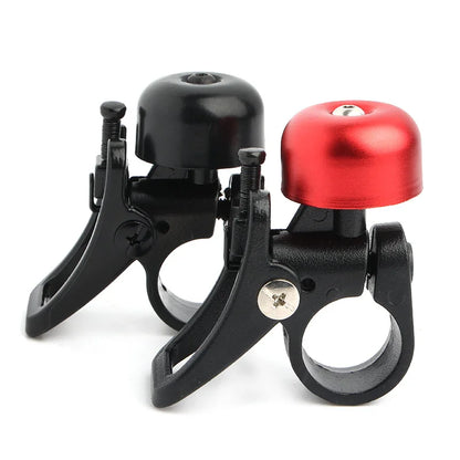 Aluminum Alloy Bell Horn Ring for Xiaomi Electric Scooter Mi 3 PRO M365 1S - Quick Release Mount with Red Cap