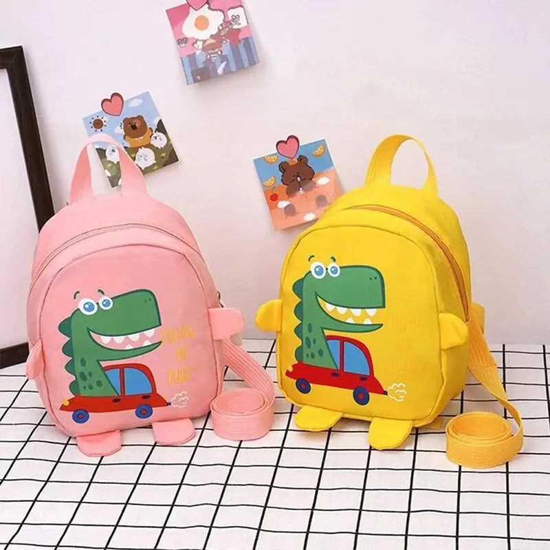 Cute Cartoon Dinosaur School Backpack for Kids | Anti-Lost Toddler Rucksack | Kindergarten Schoolbag