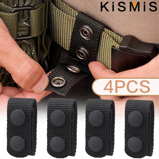 KISMIS Tactical Belt Set: 4Pcs Multipurpose Nylon Buckle with Double Snaps - Wide Belt Accessories for Outdoor Sports