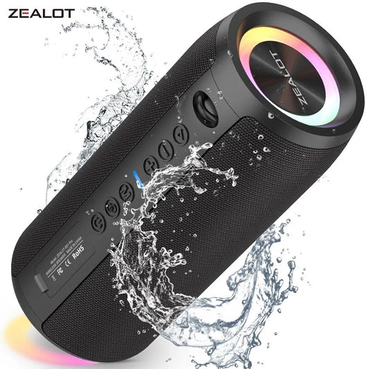 ZEALOT S51PRO 40W Bluetooth Speaker – High-Power 3D Stereo Bass, Portable, IPX5 Waterproof, TWS Boom Box