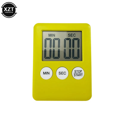 Magnetic Kitchen Timer - Digital LCD Countdown and Up Timer with Loud Alarm, Cooking and Baking Clock, Sleep Timer