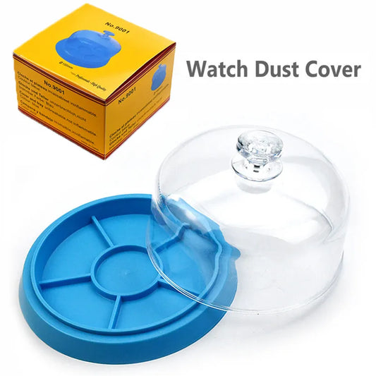 Keep Your Watches Safe: 6-Slot Dust Cover Tray for Watch Movement Repair - Essential Jewelry Tool Protector for Watchmakers