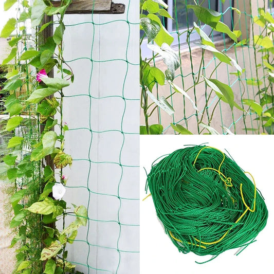 Durable Nylon Garden Climbing Netting for Strong Plant Trellis - Ideal for Loofah, Morning Glory, Flowers, and Cucumber Vine