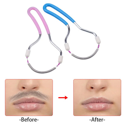 Facial Hair Remover - Fine Hair and Fetal Hair Spring Removal Tool for Face - Twister Face Retractor Hair Removal Tool