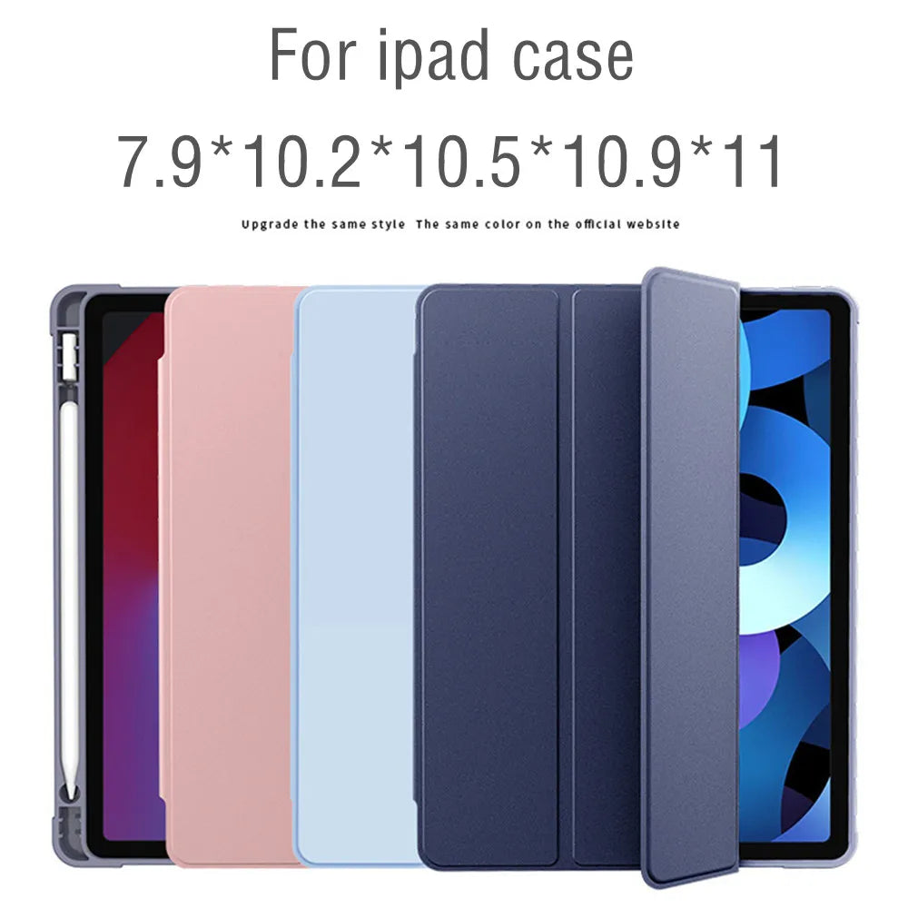 iPad Air 5 Case 2022: Cover with Pencil Holder for iPad Air 4/3 2020, Pro 10.5, 2018 9.7, Air 2, 11, 2021 10.2 - Compatible with 6th/7th/8th/9th/10th Generation