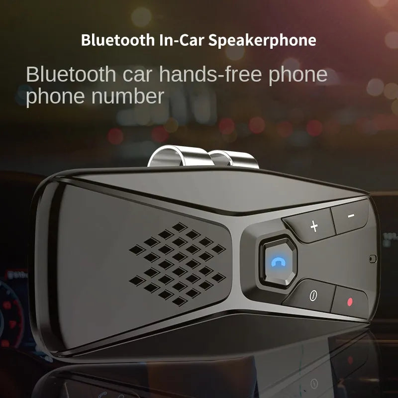 Car Handsfree Bluetooth Sun Visor - Wireless Stereo MP3 Player with Bluetooth Telephone Connectivity - Convenient Mobile Phone Integration