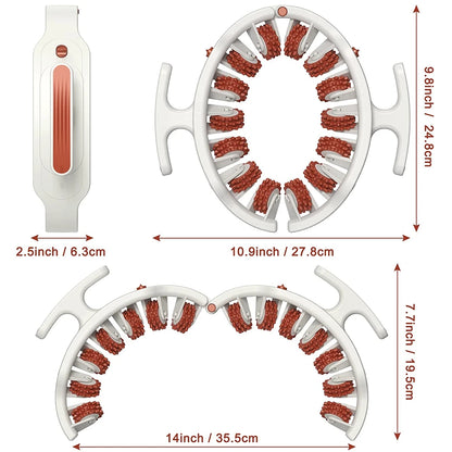 Anti-Cellulite Manual Muscle Massager Roller - Relieves Soreness & Shapes Body - for Neck, Shoulder, Back, Arm, and Leg