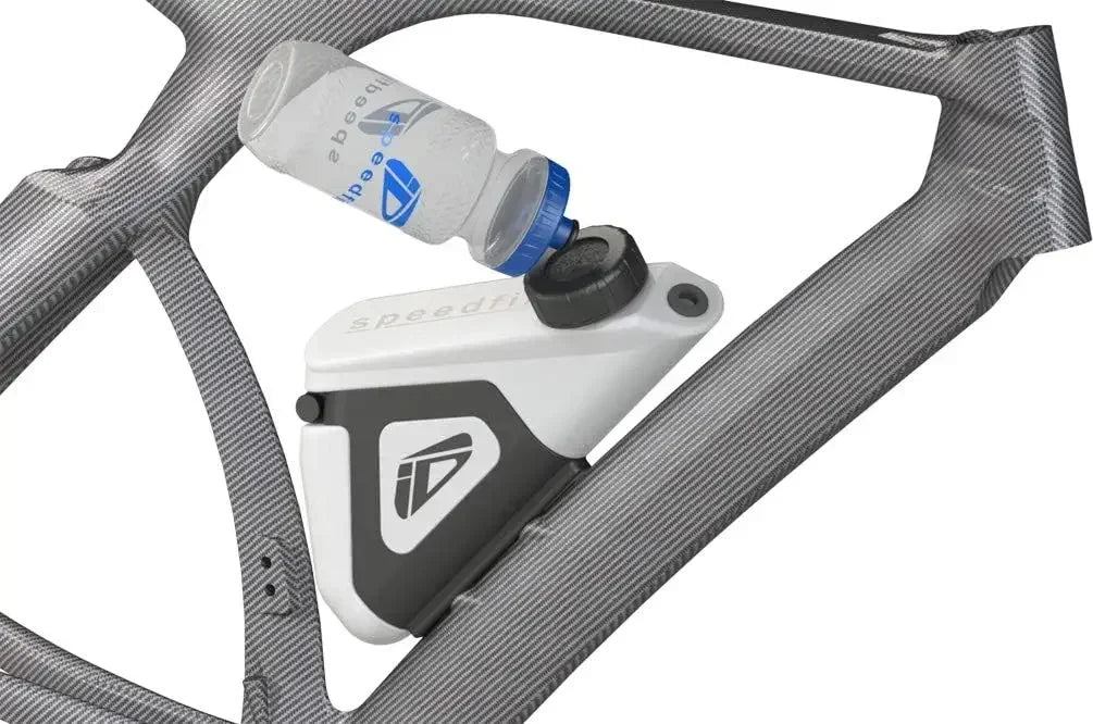 Elite Kit Crono CX Speedfil F1 Bicycle Bottle Cage - Hands-Free Frame Mounted Hydration System with Refill Port